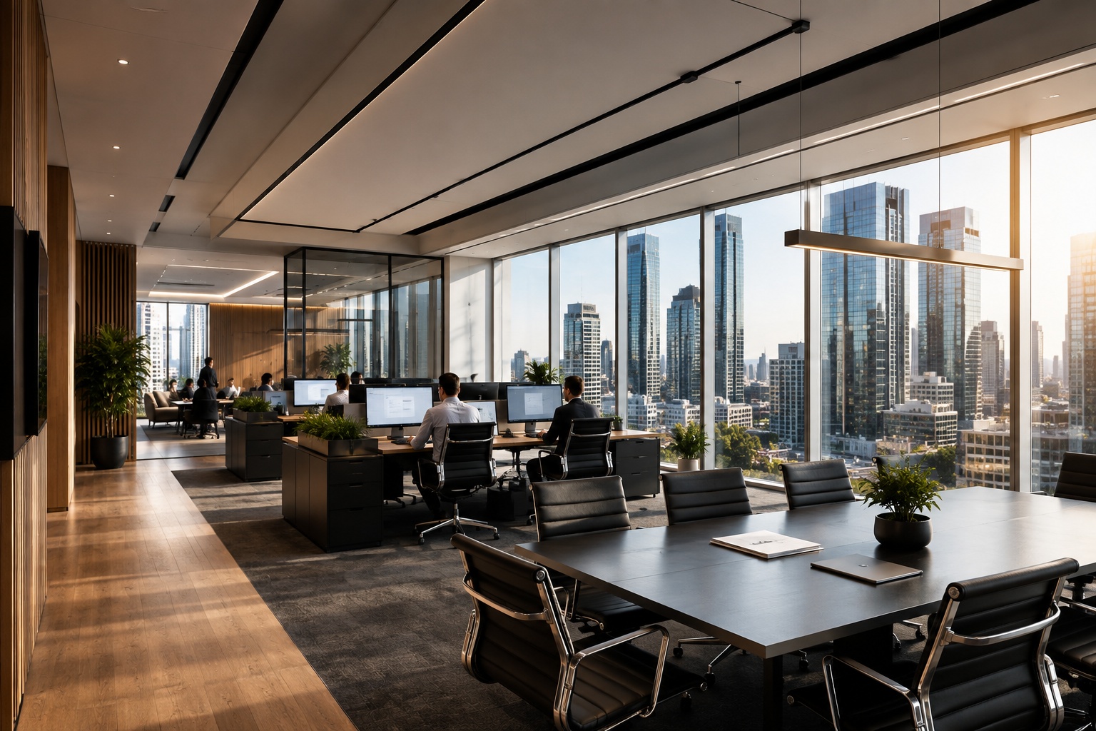 Modern commercial workplace