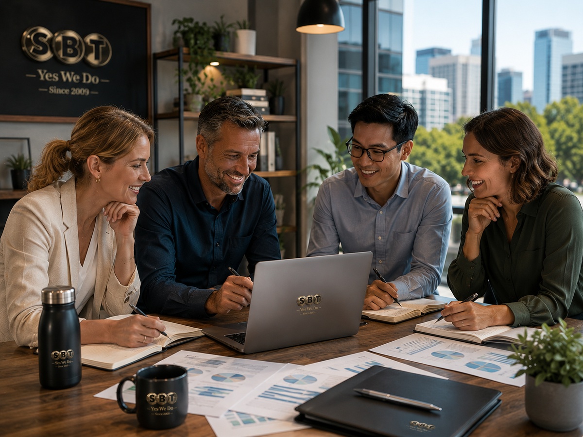 Australian small business owners and entrepreneurs collaborating